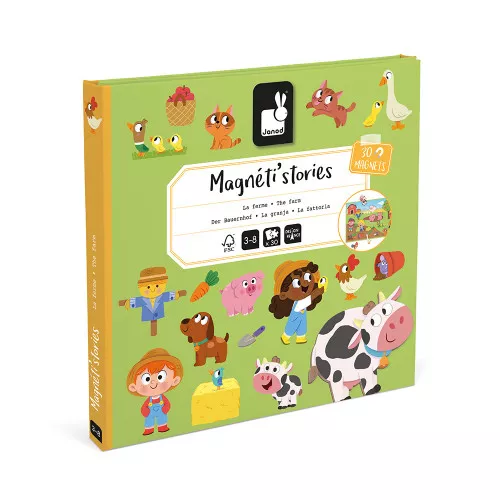 [3700217354510] Jeu éducatif - Janod - Magnéti'stories la Ferme