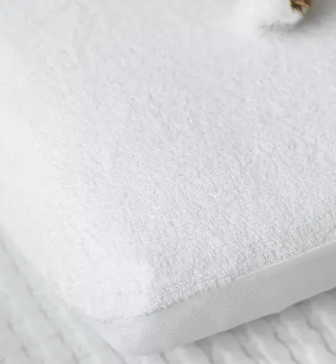 [3760003626504] Alèse Berceau Imperméable Bouclette Coton Bio - Kadolis - 50X83 Blanc