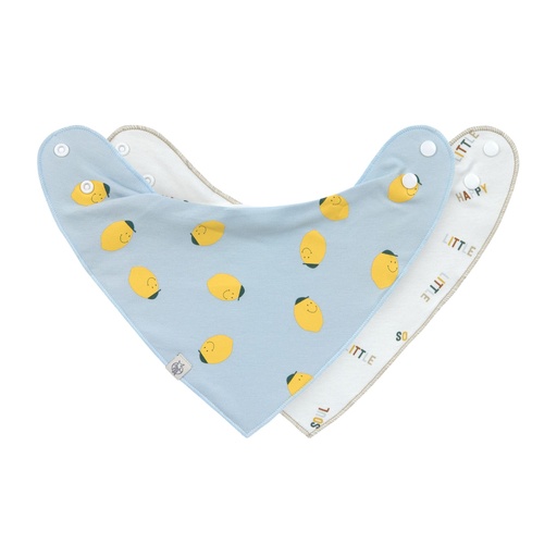 [4066239150738] bandana lot de deux - LÄSSIG - happy fruits, citron