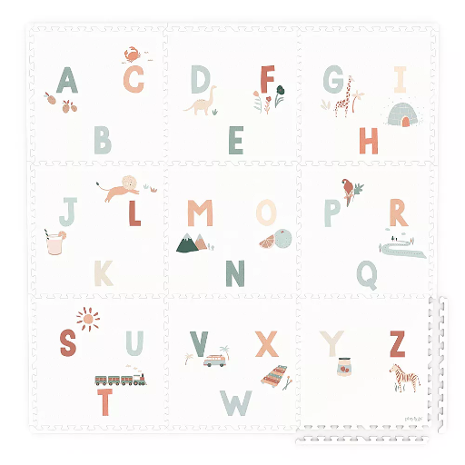 [4895250601000] Tapis en mousse/boîte de rangement - Play & Go - EEVAA lettres