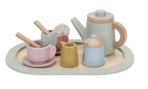 [8713291770065] Service à thé en bois - Little Dutch 