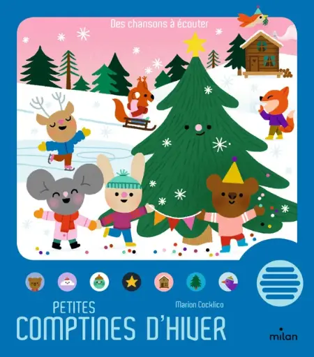 [9782408028800] Livre sonore - Milan - Petites Comptines d'hiver