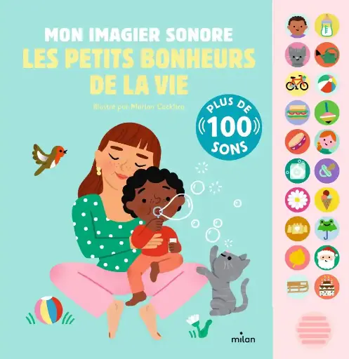 [9782408045906] Mon imagier sonore - Milan - Les petits bonheurs de la vie