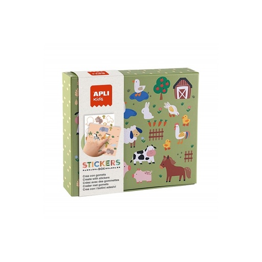 [8410782194316] Jeu de gommettes - Apli - Les animaux et leur habitat