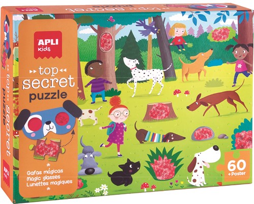 [8410782192190] Puzzle - Apli - Puzzle Top Secret Dogs