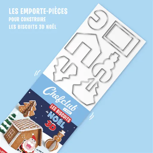 [3760312840271] Emporte-pièces - Chef club kids - La maison d'hiver 3D