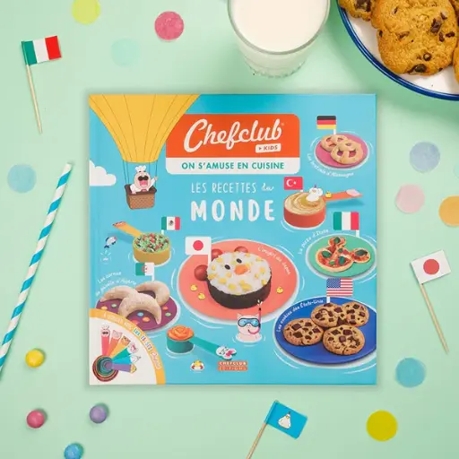 [9782490129393] Livre - Chef club kids - Les recettes du monde