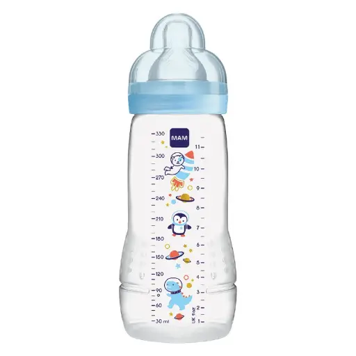[4042894712177] Biberon - MAM - Easy Active™ 330 ml 4+ mois bleu 