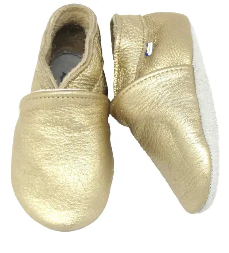 [5430004107545] Chaussons en cuir - Stabifoot  - Babysoft Or 18/24 mois 
