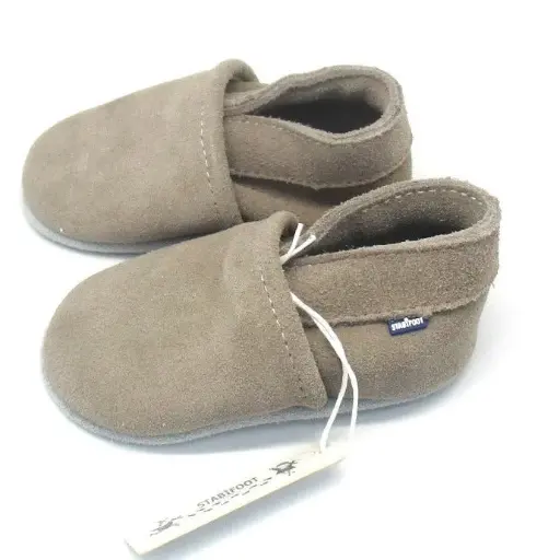 [5430004107125] Chaussons en cuir - Stabifoot  - Babysoft Nickel 6/12 mois