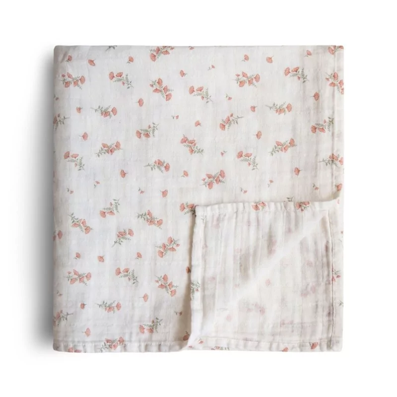 [810052467801] Tetra XL - Mushie - Pink Flowers 120/120cm 