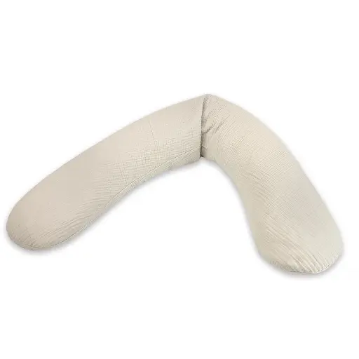 [4260772031671] Coussin d'allaitement - Theraline - Original mousseline beige sable