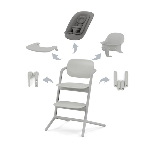 Chaise haute - Cybex - Lemo 4-in-1 Suede Grey