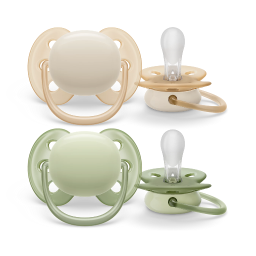 [8720689012768] Pack de 2 sucettes 0-6 mois - Avent - Ultrasoft 