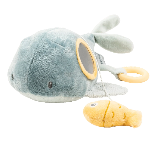 [5414673950282] Doudou d'activités baleine - Nattou - Marbre vert ( 30 cm ) 