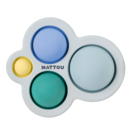 [5414673875486] jouet pop-it - Nattou - Silicone bleu