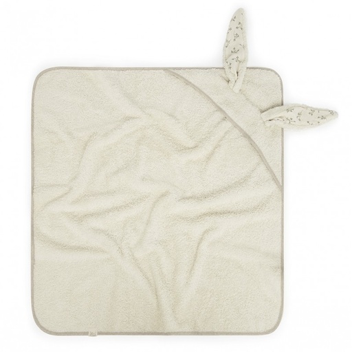 [7427244685672] Cape de bain - Babyshower - Bunny olive bloom