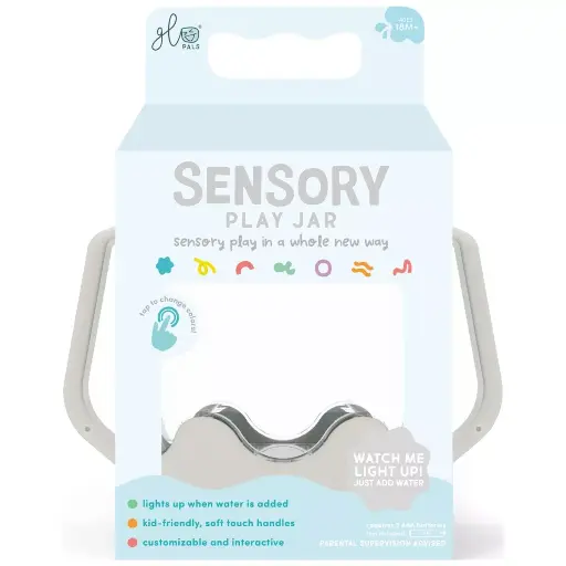 [850016823793] Bocal de jeu sensoriel - Glo Pals - Gris