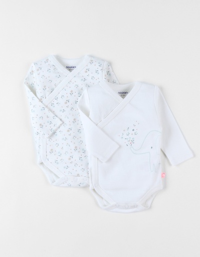 [5414220197658] Set de 2 bodys - noukie's - Coton bio 1 mois