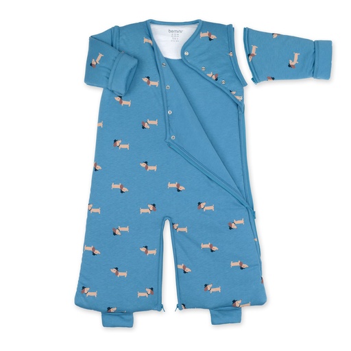 [5420010714936] Gigoteuse Magic Bag - Bemini - 4-12m  Print wouff Turquoise pady jersey + jersey tog 3 