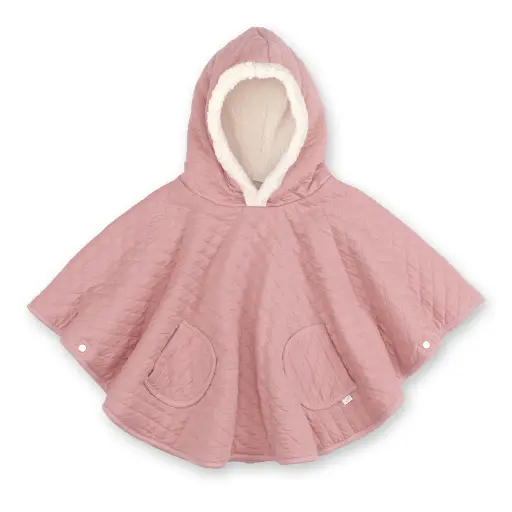 [5420010716091] Poncho de voyage - Bemini -9-36m Vintage pady quilted + teddy  