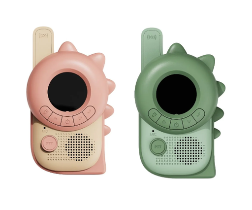 [4895250601161] Zoo Talkie Walkie - The zoofamily - Dino Rose x Dino Vert