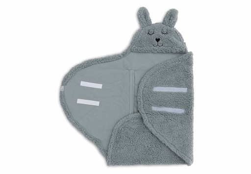 [8717329387713] Couverture Portefeuille - Jollein - Bunny Sea Green
