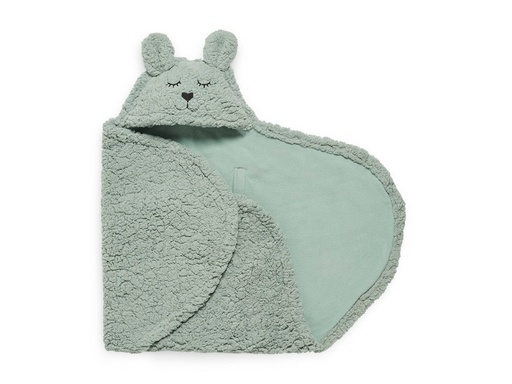 [8717329361195] Couverture Portefeuille - Jollein - Bunny Ash Green