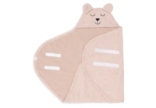 [8717329376175] Couverture Portefeuille - Jollein -  Bear Boucle Wild Rose