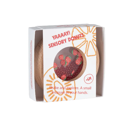 [8425402857601] Hochet sensorielle - Petit Boum - Fraises 