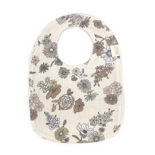 [9504662676135] Bavoir - Babyshower - flowers 