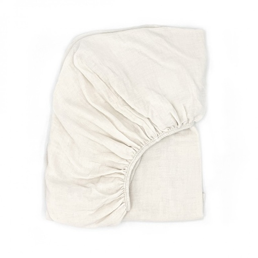 [7427251964425] Drap housse de lit - Babyshower - Ivory powder 