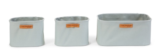 [5420007142599] Lot de 3 boîtes de rangements - Childhome - Gris