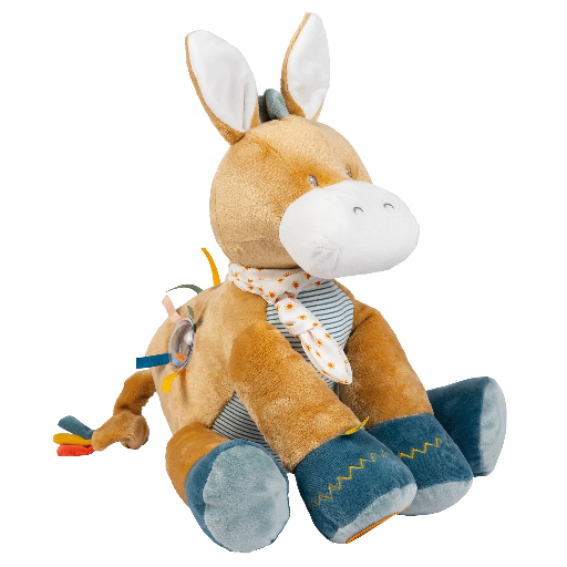 [5414673595285] Peluche d'activités - Nattou - Léo l'âne 