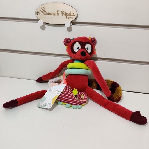 [P01350] Peluche d'activités - Lilliputiens - Georges le lémurien