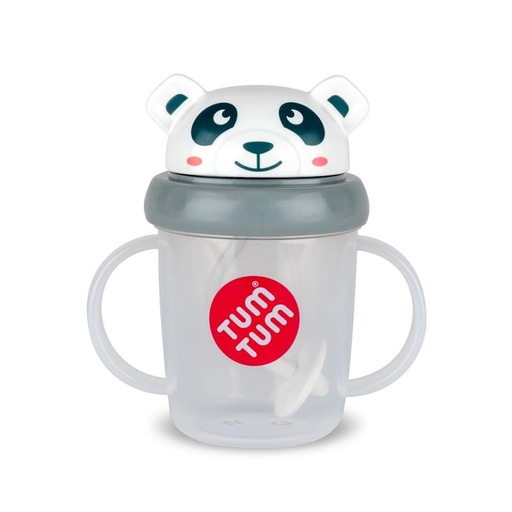 [5060307073560] Tasse d’apprentissage avec paille lestée - Tum Tum - Panda
