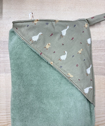 [FC000] Cape de bain - Fleur de coton - Oies 90x90