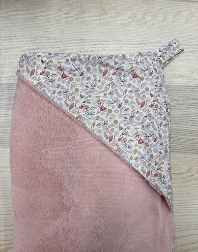 [FC004] Cape de bain - Fleur de coton - Fleurs 90x90  