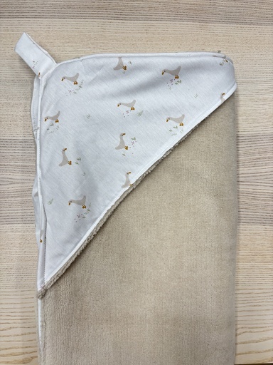 [FC023] Cape de bain - Fleur de coton - Oies 90x90  