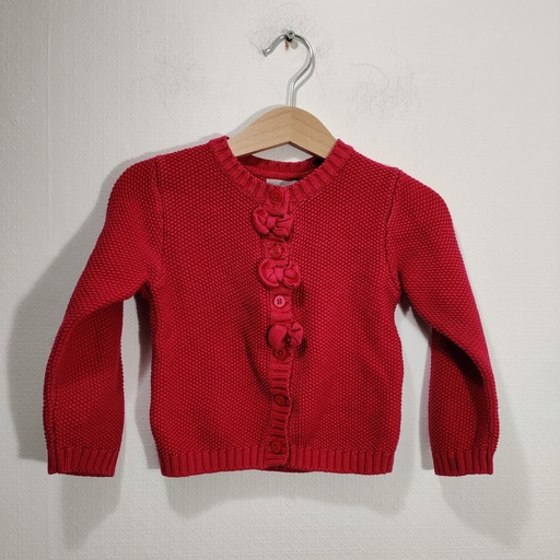 [V03848] Gilet - Grain de blé - 2 ans  