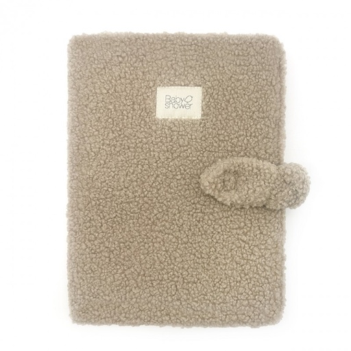 [9509343871830] Protège carnet de santé - Babyshower -  Knot latte doodle