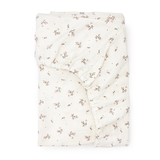 [7427252669497] Drap housse lit - Babyshower - Roseberry 60