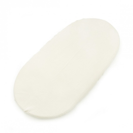 [7427244682077] Drap housse couffin - Babyshower - Ivory powder