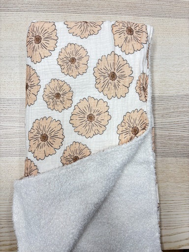 [FC019] Couverture - Fleur de coton - Fleurs 1mx1m 