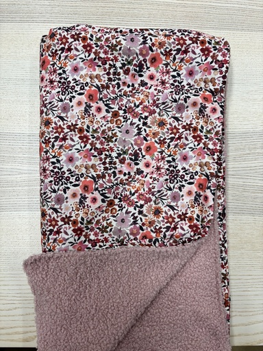 [FC022] Couverture - Fleur de coton - Fleurs 1mx1m 
