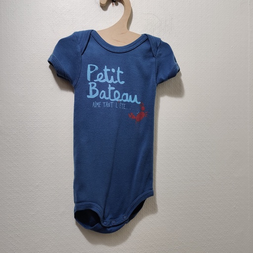 [V04057] Body - Petit bateau - 6 mois 