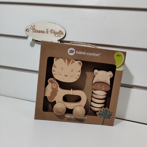 [P01381] Coffret d'éveil - bébé confort - bois naturel