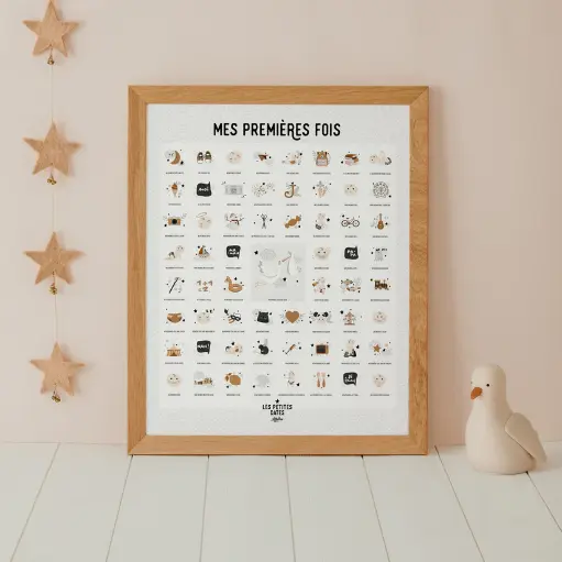 [3770025645001] Affiche souvenirs - Les petites dates - Mes premières fois