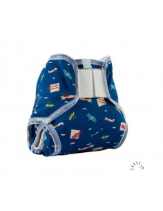 [9006720112536] Culotte de protection - Popolini - taille S Blue Planes 