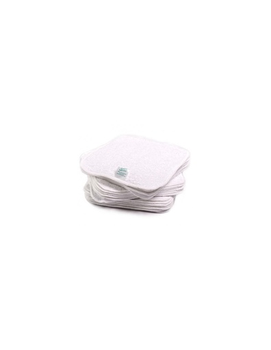 [X00096YFCR] Lingettes réutilisables - Cheeky wipes - 25 pièces - blanc